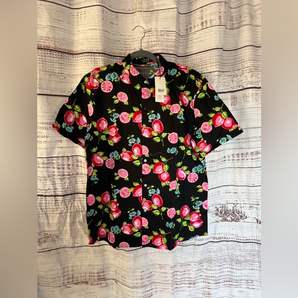 SSLR Men's Casual Button Down Shirts Short Sleeve Hawaiian Shirts for Men - Picture 2 of 9